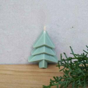 Χριστουγεννιάτικο κερί δέντρο 6εκ - χριστουγεννιάτικο δέντρο, αρωματικά κεριά, χριστουγεννιάτικα δώρα, 100% φυτικό - 2