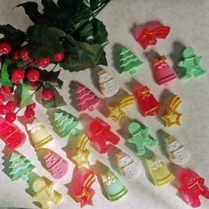 Χριστουγεννιάτικα μίνι σαπουνάκια - πλαστικό, μαμά, διακοσμητικά, άγιος βασίλης
