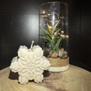 Φυτικό κερί χιονονιφάδα - αρωματικά κεριά - 2