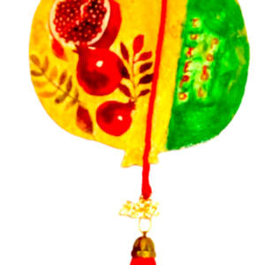 Χειροποιητο Ξυλινο Τυχερο ροδι με μεγαλη κοκκινη φουντα Γουρι 2024. - ξύλο, vintage, ρόδι, διακοσμητικά, χριστουγεννιάτικα δώρα - 5