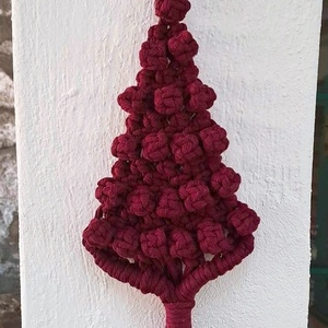 Μακράμε Χριστούγεννιατικο δέντρο - νήμα - 2