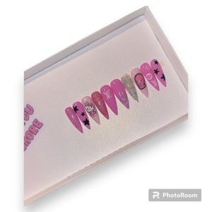 RTS - Press On Nails Size Medium - BOO Ready To Ship - μακιγιάζ και νύχια