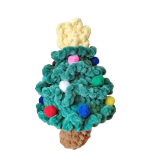 Πλεκτό Χριστουγεννιάτικο δέντρο - πολυεστέρας, χειροποίητα, λούτρινα, amigurumi