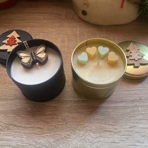 Βαζακι 170 γρ απο φυτικο κερι σογιας σε αρωμα κουραμπιε και πατισερι - soy candle, αναμνηστικά δώρα, soy wax, soy candles