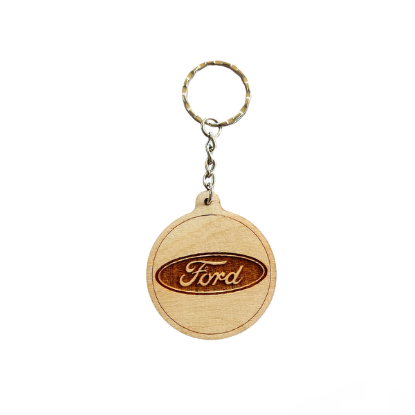 Μπρελόκ Ford 1 - ξύλο, ανδρικά μπρελόκ, αυτοκινήτου, μπρελοκ κλειδιών