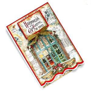 Χριστουγεννιάτικες κάθετες ευχετήριες κάρτες με σχέδιο - χαρτί, scrapbooking, ευχετήριες κάρτες - 4