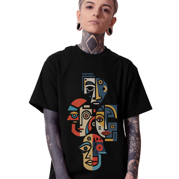 COLORFUL FACES 1 - t-shirt, unisex gifts, 100% βαμβακερό - 2
