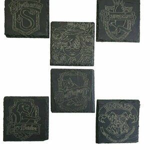 Πέτρινα μαύρα σουβερ "Harry Potter" 10cm - σουβέρ, τσιμέντο, είδη σερβιρίσματος - 3