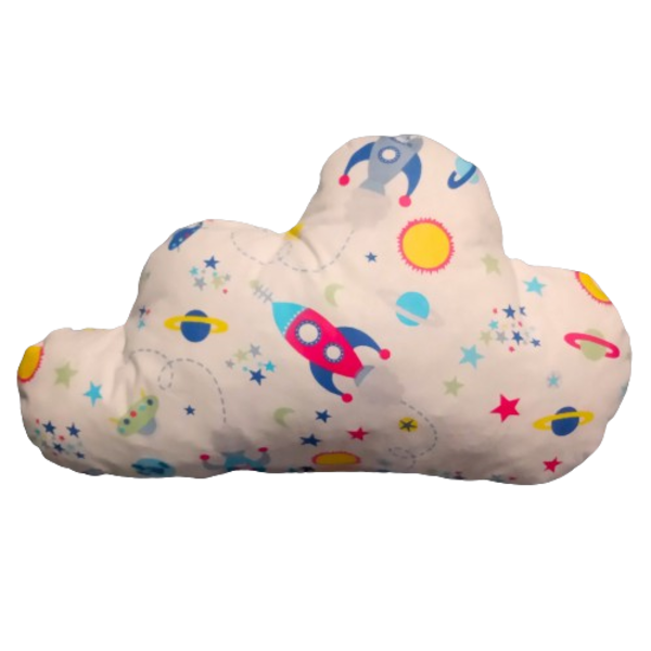 Σετ 2 μαξιλάρια σύννεφο και αστεράκι με θέμα το διάστημα ( 39 χ 23 εκ. και 28 χ 28 εκ.) - αγόρι, αστέρι, δώρα για παιδιά, διάστημα - 3