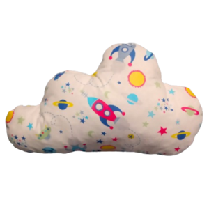Σετ 2 μαξιλάρια σύννεφο και αστεράκι με θέμα το διάστημα ( 39 χ 23 εκ. και 28 χ 28 εκ.) - αγόρι, αστέρι, δώρα για παιδιά, διάστημα - 3