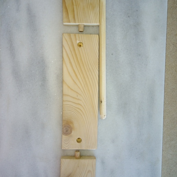 Ξύλινη Βάση-Stand (Βοήθημα για το πλέξιμο!) Διαστάσεις 18cm X 7cm X9cm Χρώμα ξύλου - ξύλο, νήμα, οργάνωση & αποθήκευση - 4
