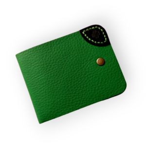 Χειροποίητο δερμάτινο ανδρικό πορτοφόλι πράσινο -WA139 - δέρμα, πορτοφόλια