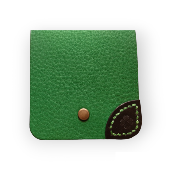 Χειροποίητο δερμάτινο ανδρικό πορτοφόλι πράσινο -WA139 - δέρμα, πορτοφόλια - 5
