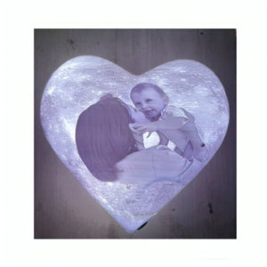 Φωτιστικό φεγγάρι-ΚΑΡΔΟΥΛΑ με την φωτογραφία σας - καρδιά, δώρο, δώρο έκπληξη, δώρο γεννεθλίων