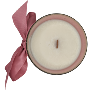 Αρωματικό κερί σόγιας διακοσμημένο με χρυσό καραβάκι με άρωμα baby powder - αρωματικά κεριά - 4