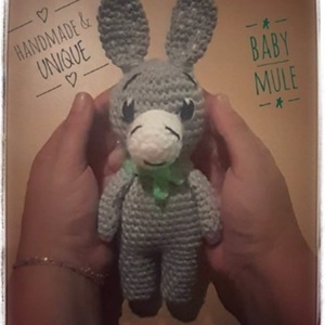 Pattern amigurumi baby mule (Γαϊδουράκι) - amigurumi, DIY, φύλλα εργασίας, πλεχτή κούκλα