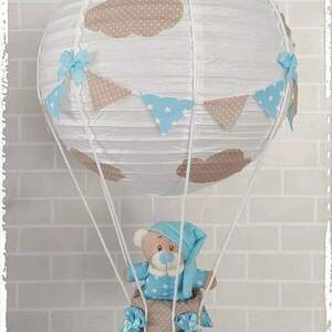 Παιδικό φωτιστικό οροφής αερόστατο με αρκουδάκι - αγόρι, αερόστατο, ζωάκια, φωτιστικά οροφής - 2
