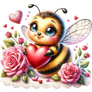 Αφίσα - Poster Bees in love 7, 21x30εκ. - αφίσες