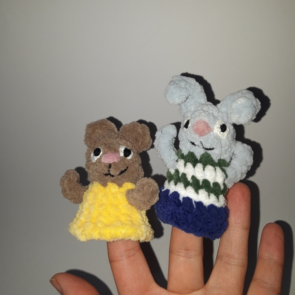 Δαχτυλόκουκλες Τικ και Τελα finger puppets Pip and posy - δώρο, παιχνίδια - 2