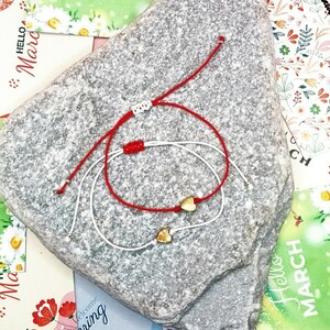 Σετ 2 μαρτάκια με καρδούλα αιματίτη-ρυθμιζόμενο μήκος - ημιπολύτιμες πέτρες, καρδιά, κορδόνια, αυξομειούμενα, φθηνά - 3