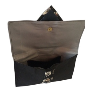 Τσάντα υφασμάτινη φάκελλος μαυρη - ύφασμα, φάκελοι, μεγάλες, βραδινές, φθηνές - 4
