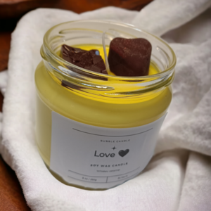 Κερί σόγιας chocolate hearts - αρωματικά κεριά, δωρο για επέτειο, δώρο γεννεθλίων, vegan κεριά - 5