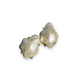Mermaid earrings σκουλαρίκια πολύτιμη πέτρα άσπρη - ορείχαλκος, ασήμι 925, boho, πέρλες, νυφικά