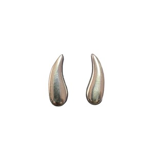 Καρφωτά χειροποίητα σκουλαρίκια από ασήμι 925 από τη σειρά "Curves" - ασήμι, ασήμι 925, χειροποίητα, minimal, μεγάλα