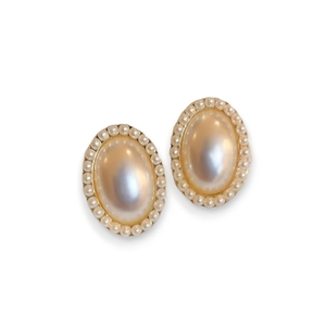 Baroque earrings/ σκουλαρίκια οβάλ αριστοκρατικά με πέρλες - ασήμι, ορείχαλκος, καρφωτά, πέρλες, νυφικά