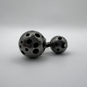 Black Planet Sphera δαχτυλίδι οξειδωμένο ασήμι 925 L - ασήμι 925, γεωμετρικά σχέδια, σταθερά - 5