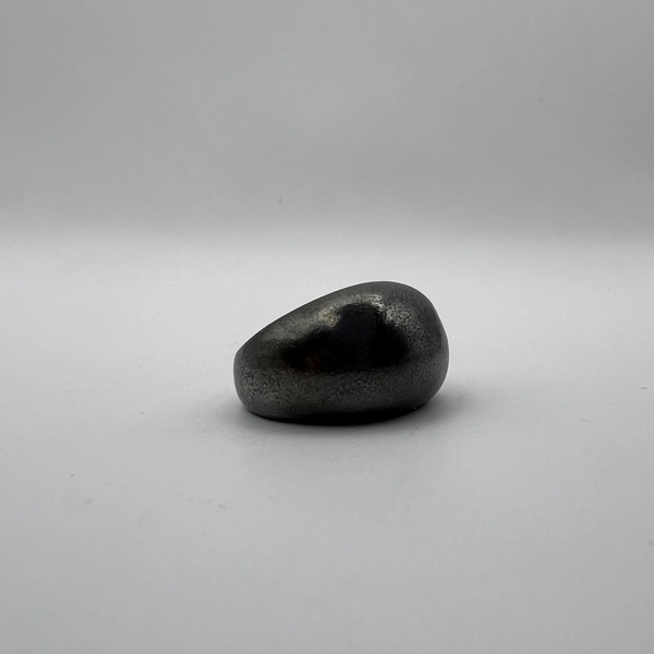 Black Dome δαχτυλίδι οξειδωμένο ασήμι 925 - ασήμι 925, γεωμετρικά σχέδια, σταθερά