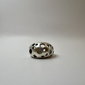 Silver Planet Dome δαχτυλίδι ασήμι 925 - ασήμι 925, γεωμετρικά σχέδια, σταθερά