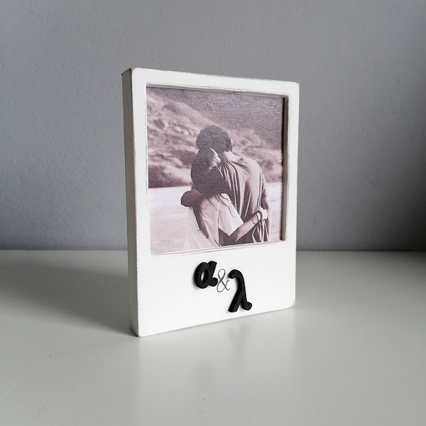 Ξύλινη κορνίζα τύπου Polaroid 13.5x10 εκ - ξύλο, πίνακες & κάδρα, διακοσμητικά, αγ. βαλεντίνου - 3