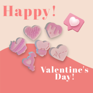 Heart Cookies Wax Melts set με αρώμα της επιλογής σας - αρωματικά κεριά, αγ. βαλεντίνου, δωρο για επέτειο, soy wax, wax melt liners - 3