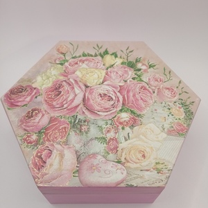 Κουτί με τριαντάφυλλα - κουτιά αποθήκευσης