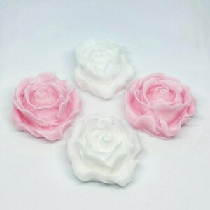 Αρωματικά σαπουνάκια τριαντάφυλλο (4τμχ) - γάμου
