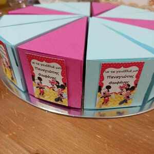 χάρτινη τούρτα 12 τεμαχίων με θέμα ποντικάκια ΓΕΜΑΤΗ ΜΕ ΧΡΩΜΟΣΕΛΙΔΕΣ - mini, ήρωες κινουμένων σχεδίων - 2