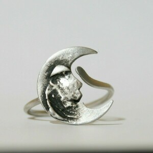 Ασημένιο δαχτυλίδι φεγγάρι - ασήμι 925, φεγγάρι