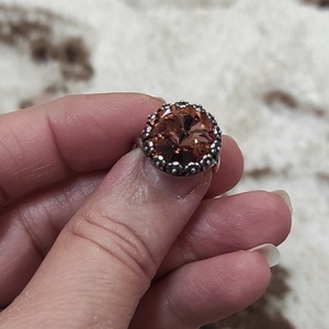 Δαχτυλίδι με κρύσταλλο swarovski - ημιπολύτιμες πέτρες, ορείχαλκος, επάργυρα, swarovski, αυξομειούμενα - 5