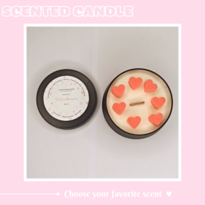 Valentine's Candle - Κερί Αγίου Βαλεντίνου - κερί, αρωματικά κεριά - 3