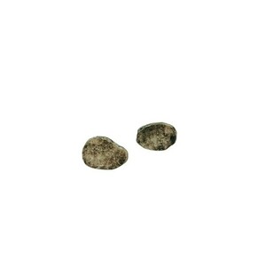 Trapalou Grey Organic Stone Χειροποίητα Καρφωτά Σκουλαρίκια Πολυμερικού Πηλού με Αλάτι - πηλός, ατσάλι, μεγάλα