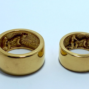 Ερωτικό γυμνό και αγενές δαχτυλίδι με άντρες, μασίφ Ασιμη 925 - ασήμι - 4