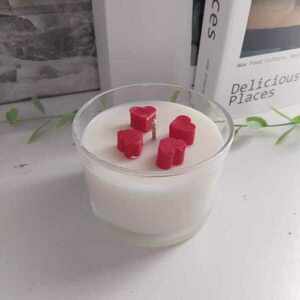 Γυάλινο βάζο 150 γρ με φυτικό κερί σόγιας - αρωματικά κεριά