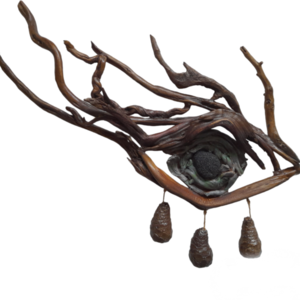 Χειροποίητο ξύλινο διακοσμητικό τοίχου μάτι από θαλασσόξυλα - χειροποίητα, διακοσμητικά, ξύλινα διακοσμητικά τοίχου