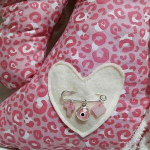 Μαξιλάρι μονόκερος με παραμάνα με ματάκι-φυλακτό ( 34 χ 36 εκ.) - κορίτσι, βρεφικά, δώρα για παιδιά, διακοσμητικό παιδικού δωματίου - 2
