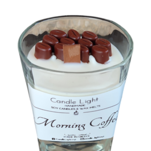 Morning Coffee χειροποίητο κερί 200γρ - κερί, αρωματικά κεριά, κερί σόγιας, soy candle, soy wax