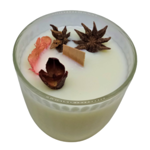 Χειροποίητο κερί σόγιας σε γυάλινο ποτήρι διάφανο με άρωμα Amber & Olibanum ( 275 ml - 56 ώρες καύσης ) - αρωματικά κεριά, σόγια, αρωματικό χώρου, soy wax - 2