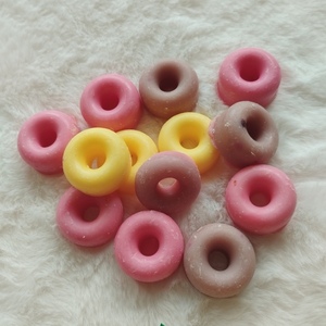 Wax melts από κερί σόγιας σε σχήμα μικρά donuts,σοκολατάκια και καρδουλες - αρωματικά κεριά, soy wax - 3