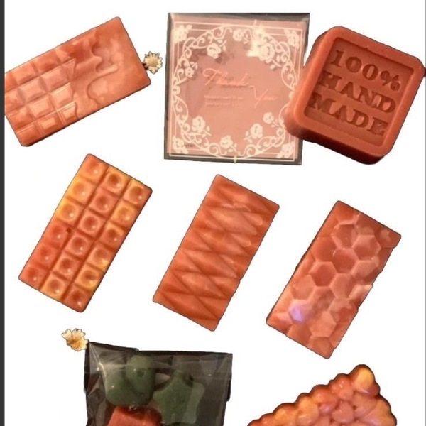 Μικρές σοκολάτες - Chocolate wax melts x2 - χειροποίητα, κεριά, wax melt liners