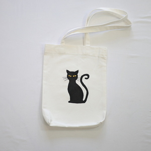Black Cat - ύφασμα, ώμου, tote